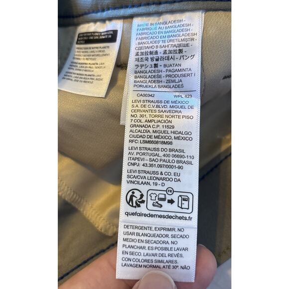 NWT Levi's Pants Mens 29x32 Chino Standard Taper XX Tech Olive Green Stretch - Picture 10 of 12